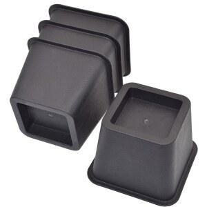 하우선 침대 라이저 3인치, 침대, 소파, 의자, 책상, 소파 및 이층 기둥용 헤비 듀티 스퀘어 가구 프레임 리프트, 4세트