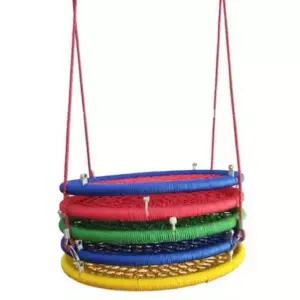 대형 원형 그네 리조트 그물망 포토존 카페 풀빌라 블루-직경60