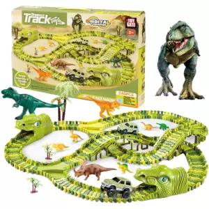 레일카 240pcs 30.공룡 자동차 달리는 위를 트랙 조립 자동차놀이