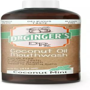 닥터 진저 코코넛 오일 풀링 알코올 프리 구강청결제 - 민트 맛 14ml