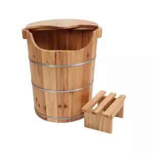 목욕탕물통 사우나양동이 온천 나무말통 사우나 물통 소형