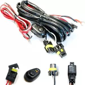 자동 주행등 안개등 개조 오프로드 조명 호환되는 LED ON/OFF 스위치가 있는 iJDMTOY 9005 9006 H10 릴레이