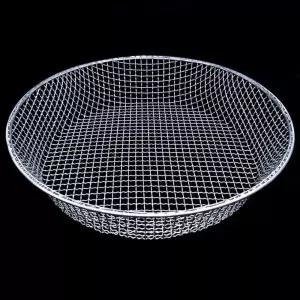 스텐 채반 원형 대형 직경 36cm 20mm 바구니 소쿠리 메쉬망 김장 타공 구멍