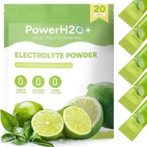 PowerH2O 20 스틱 무설탕 전해질 분말 패킷-5 가지 맛의 일일 액체 IV 수분 빠른 공급을 위한 음료 믹스