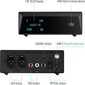 blafili B3 Professional XLR Bluetooth v5.1 음악 수신기 LDAC 및 aptX HD 스트리머 내장 ESS DAC