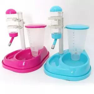 [RIZPICK]애견 반자동 급수식기 급식기 그릇 강아지 고양이