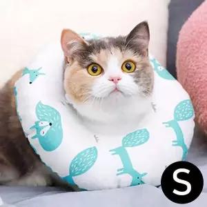 넥카라 도넛 아쿠아폭스 S 강아지넥카라 쿠션