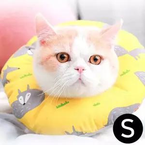 쿠션 넥카라 옐로우폭스 강아지넥카라 S 도넛