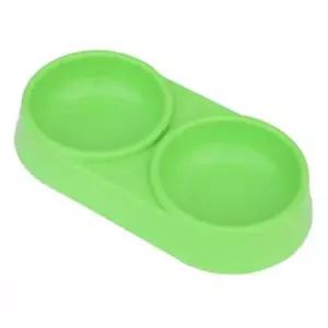 강아지 기본 쌍식기 그린 1P 반려견 밥그릇 물그릇 애견물그릇