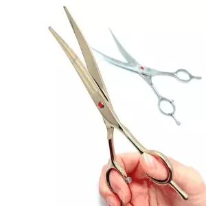 [RIZPICK]강아지털관리 반려견 미용가위 7인치 얼굴 커브형 셀프미용