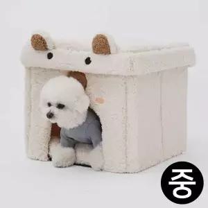 [RIZPICK]중형 하우스 아이보리 강아지하우스 캣치치 레드퍼피