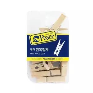 평화 원목집게 문구 사무용품