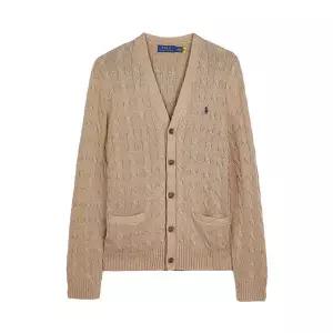 (폴로 랄프로렌) SS26 남성 로고 케이블 가디건 710890548 006