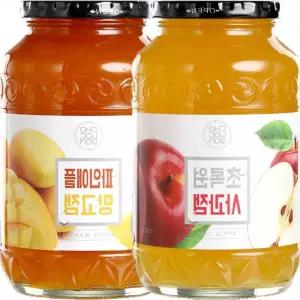 간편 아침식사 사과잼 파인애플망고잼 1kg 대용량 세트 구성