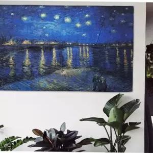 인테리어장식 반고흐 패브릭 포스터 아를의별이빛나는밤 L