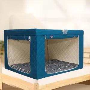 사각난방텐트 우풍 방한용 온열 텐트 싱글 침대 커버 침대용