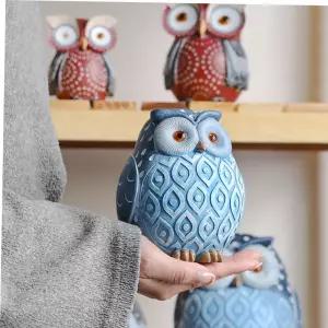 풍수소품 부엉이 장식품세트 돈들어오는 풍수 인테리어 2p