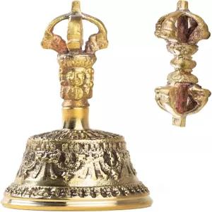 티베트 미니 종 바즈라 세트 핸드메이드 불교 명상 요가 사운드 바스 힐링 전문가용 싱잉볼 마음챙김 심신