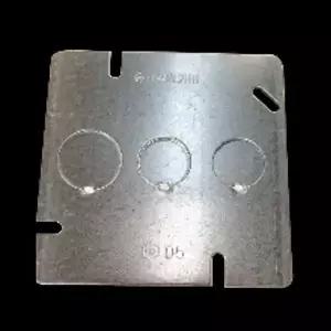 전기 2개용 사각 평커버 3홀 KS 맹카바 후다 전등 스틸 배관 부속