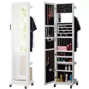 전신거울 화장품수납함 화장대 캐비넷 북유럽 주얼리 벽걸이 선반 네일샵 매니큐어 진열장 서랍