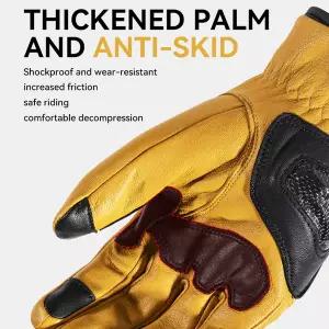 레저 바이크 SFK 겨울용 오토바이 라이딩 장갑 방수 이너 라이너 염소 가죽 미끄럼 방지 내구성 관절 보호
