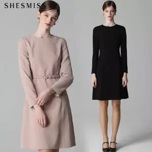 [르오트][쉬즈미스] 단아한 라운드넥 벨티드 원피스_18576112_588586