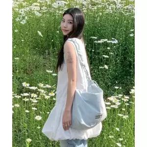 [매장정품] 마스마룰즈 MASMARULEZ Nylon 2way shirring hobo bag_Light blue 5014258935