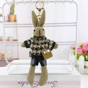 [알티피아]여학생 봉제 토끼인형 귀여운 가방키링 선물
