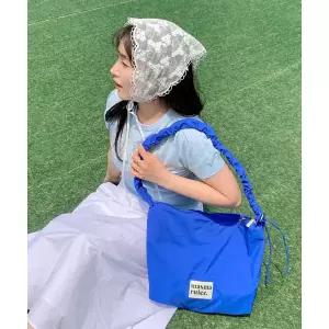 [매장정품] 마스마룰즈 MASMARULEZ Nylon 2way shirring hobo bag_Blue 5014258936