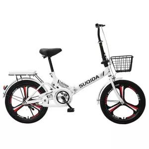 폴딩 자전거 접이식 20인치 미니 화이트 출퇴근 초경량 소형 휴대용