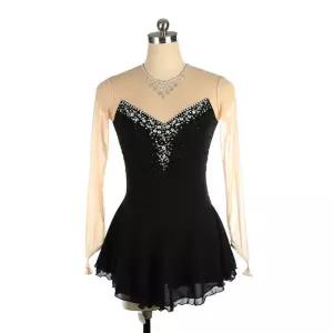 공연 무대복 피겨스케이팅 드레스 여성용 체조복 댄스의상 치마형