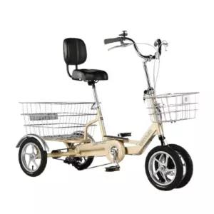 사륜 네발 자전거 어르신 안전한 성인 넘어지지않는 3륜 고탄소강