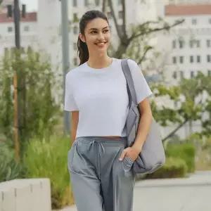 (백화점상품)ANDAR 에어리센셜 숏슬리브 크롭티104434