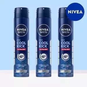 [니베아] 맨 데오드란트 스프레이 쿨 킥 200ml 3개