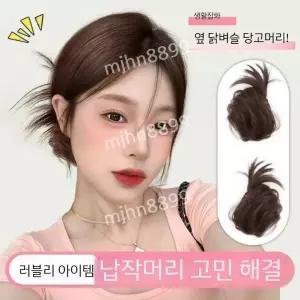 가시번 가발 로우번 가시머리 집게핀