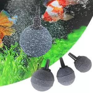 고퀄리티   에어콩돌 어항 포기 원형 스톤 구피 콩돌 키우기 에어 여과기 콩돌기 산소 어항콩돌