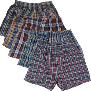 마이저우 남성 속옷 복서 2팩 면직 반바지 다양한 색상의 랜덤 2PCS/SET