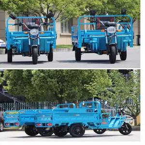 전기 삼륜차 농업용 운반 세발 화물차 이동식 배송 오토바이 폴딩