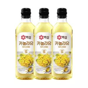 백설 카놀라유, 900ml, 3개
