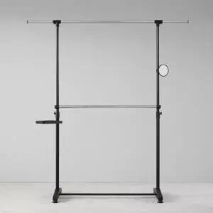 [왕자행거]왕자 네오스페이스 (점보이동식2단) 블랙크롬