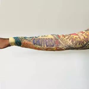 불타는하트타투토시 신축성있는 스포츠암슬리브