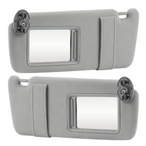 회색 운전석 왼쪽 + 조수석 오른쪽 선바이저 교체 2007 2008 2009 2010 2011 선루프가 없는 도요타 캠리 u200E74310-06750-E0, 74320-06780