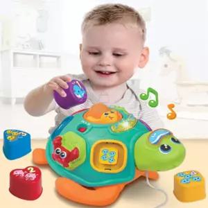 미호몰 윈펀 퍼즐블록 거북이 돌아기장난감 끌고다니는장난감