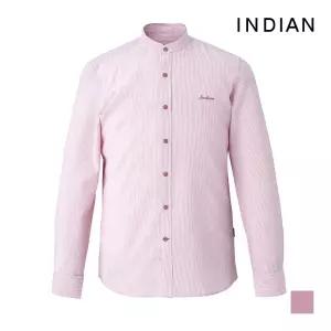 [INDIAN] 핀스트라이프 로고포인트 차이나카라 셔츠_MIUNLXM2261