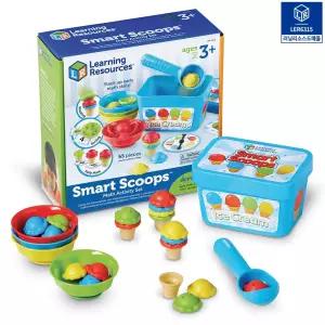 러닝리소스 아이스크림 수학활동 세트 수세기 색분류 패턴놀이 수연산 학습 역할놀이 장난감