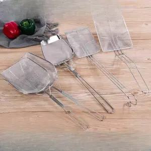 사각 튀김 건지기 스텐 스텐망 긴 찌꺼기 스몰 사이즈