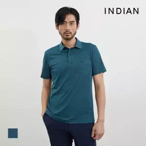 [INDIAN] 트윌 멜란지 솔리드 반팔 티셔츠_MIEAS4M2211