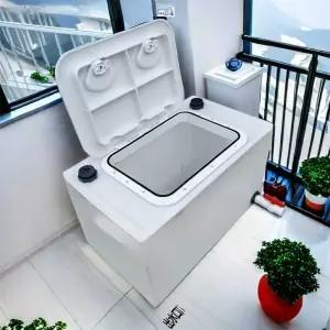 횟집 활어통 수산물 60L 수조 물탱크 수산 운반 운송 투명