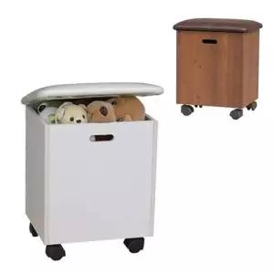 침대스툴 화장대 수납 스툴 간이 보조 사각 디자인 쿠션 의자