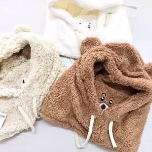 바라클라바 여자 큐트 곰돌이 후드 넥워머 곰돌이모자 마스크넥워머 바라클라바 양털워머